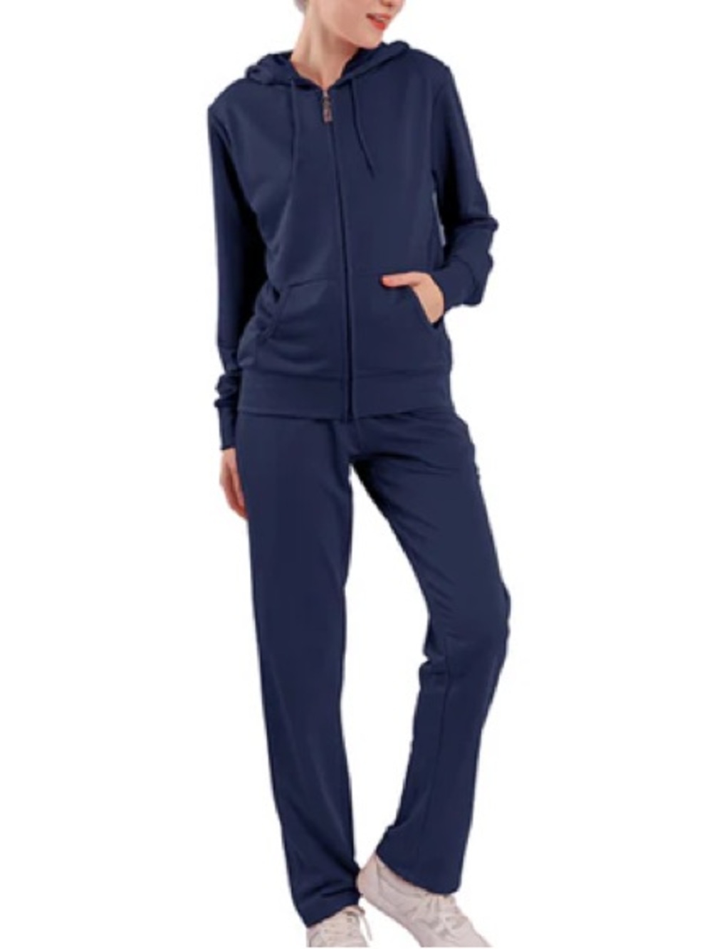 Navy Tracksuit Zip Hoodie Jacket, 2XL